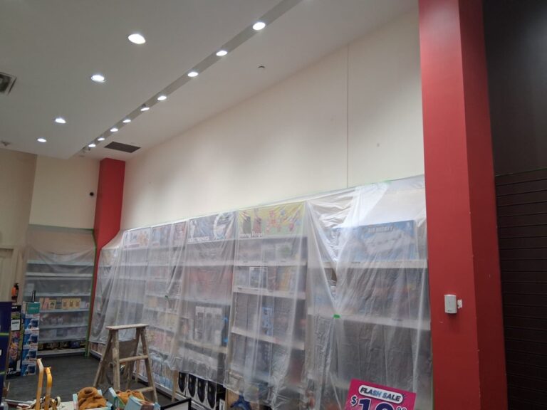 Commercial retail store painting by Renovo Painting Inc, Calgary